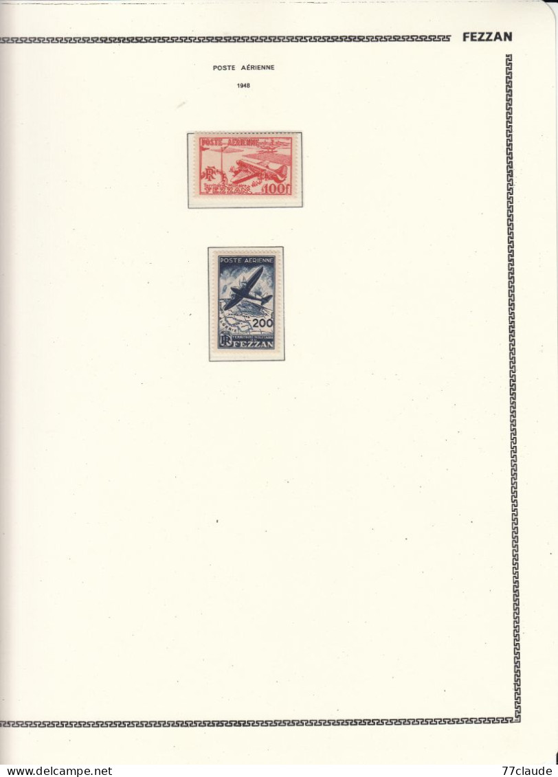 FEZZAN TERRITOIRE MILITAIRE 1946/1951 N°28/67* TAXE N° 6/11* P.A N° 4/7* - Oblitérés