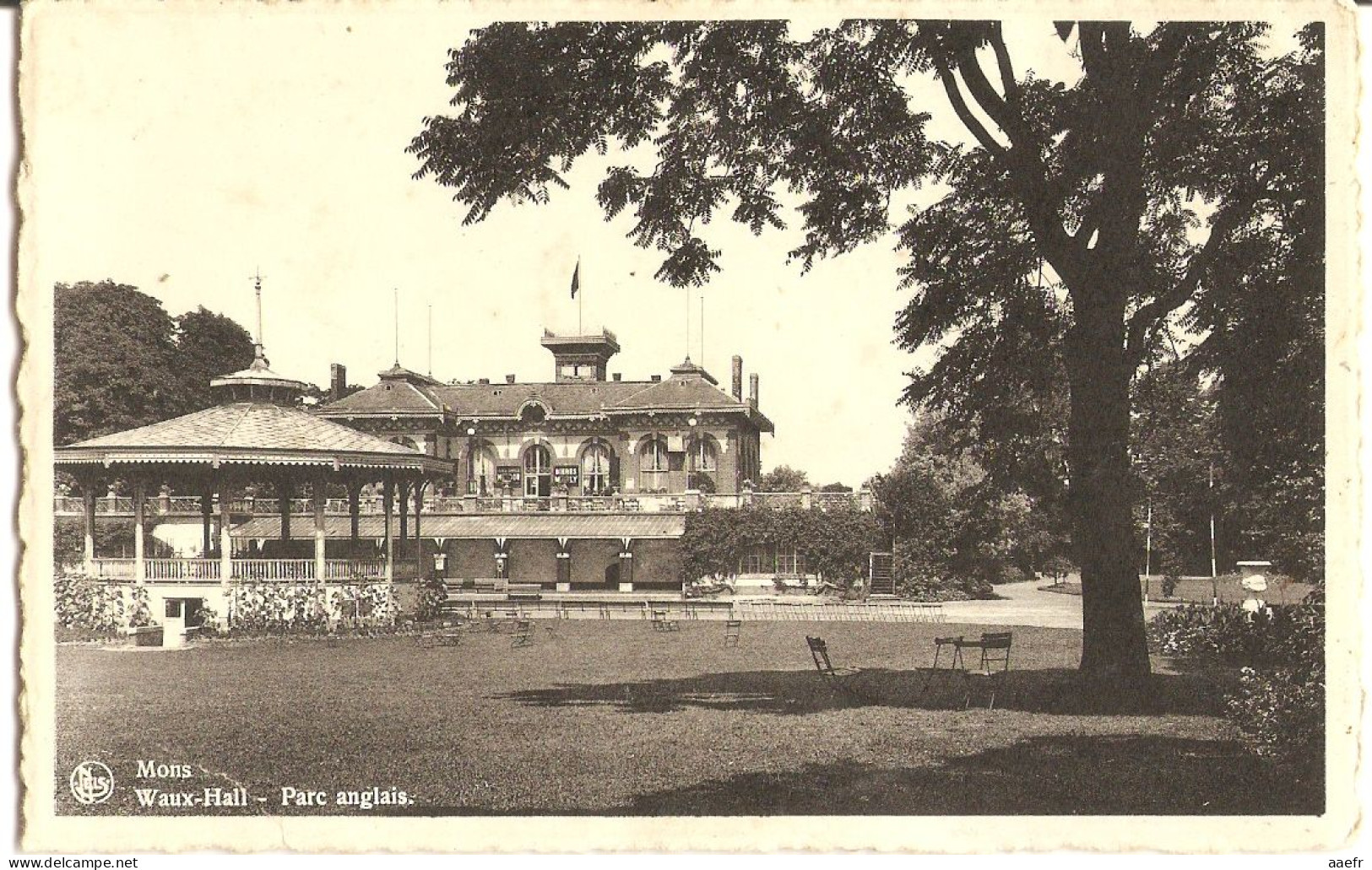 CPA Belgique  - Mons, Waux-hall, Parc Anglais - Mons