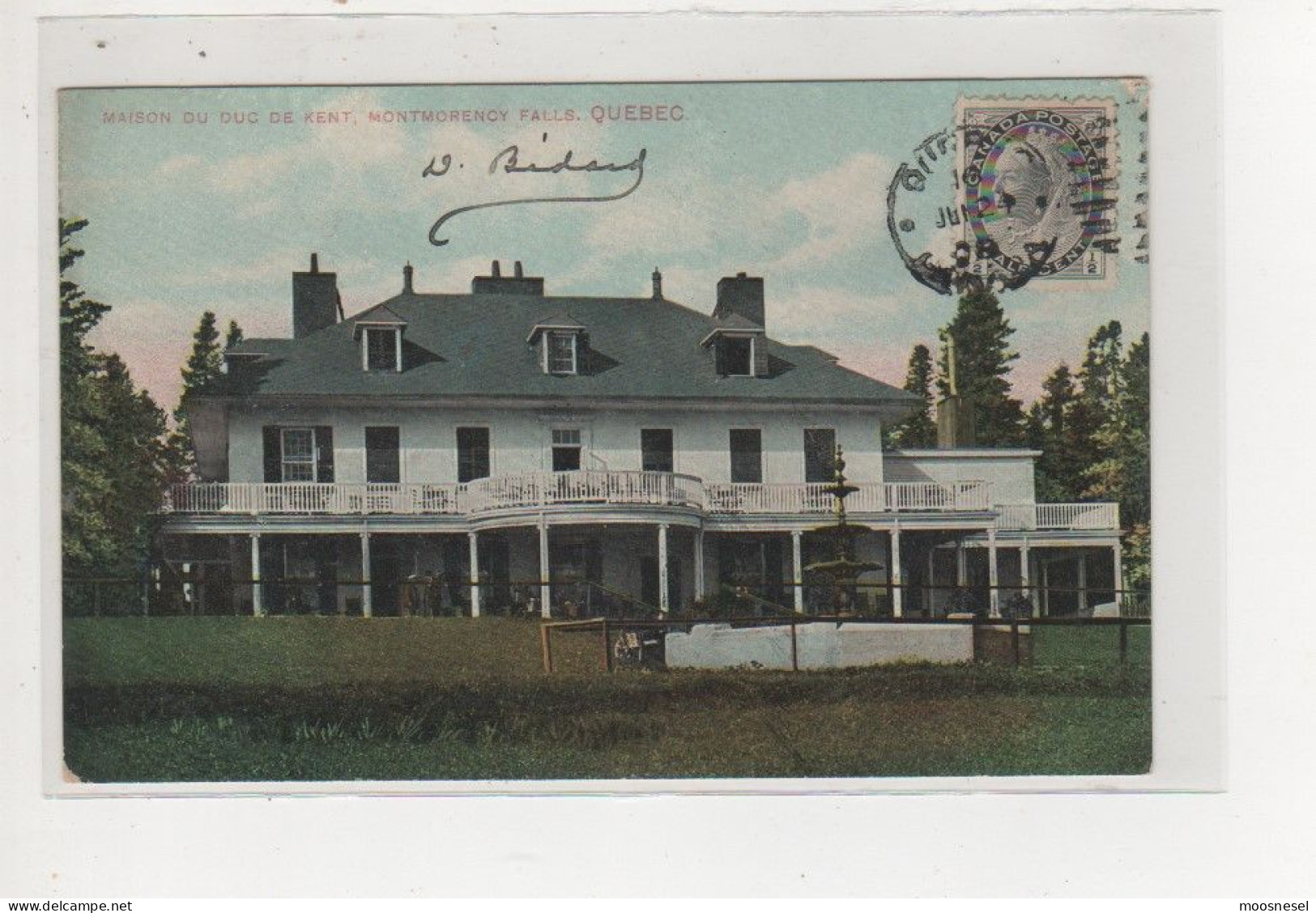 Antike Postkarte   MAISON DU DUC KENT, MONTMORENCY FALLS. QUEBEC - Chutes Montmorency