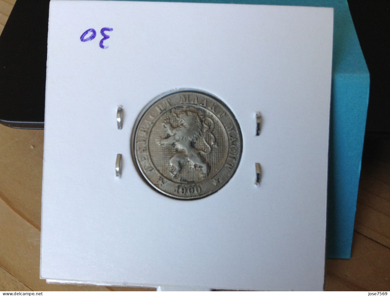 België Leopold II 5 Cent 1900 Vl Dubbele Datum En Ster. (Morin 251) - 5 Cent