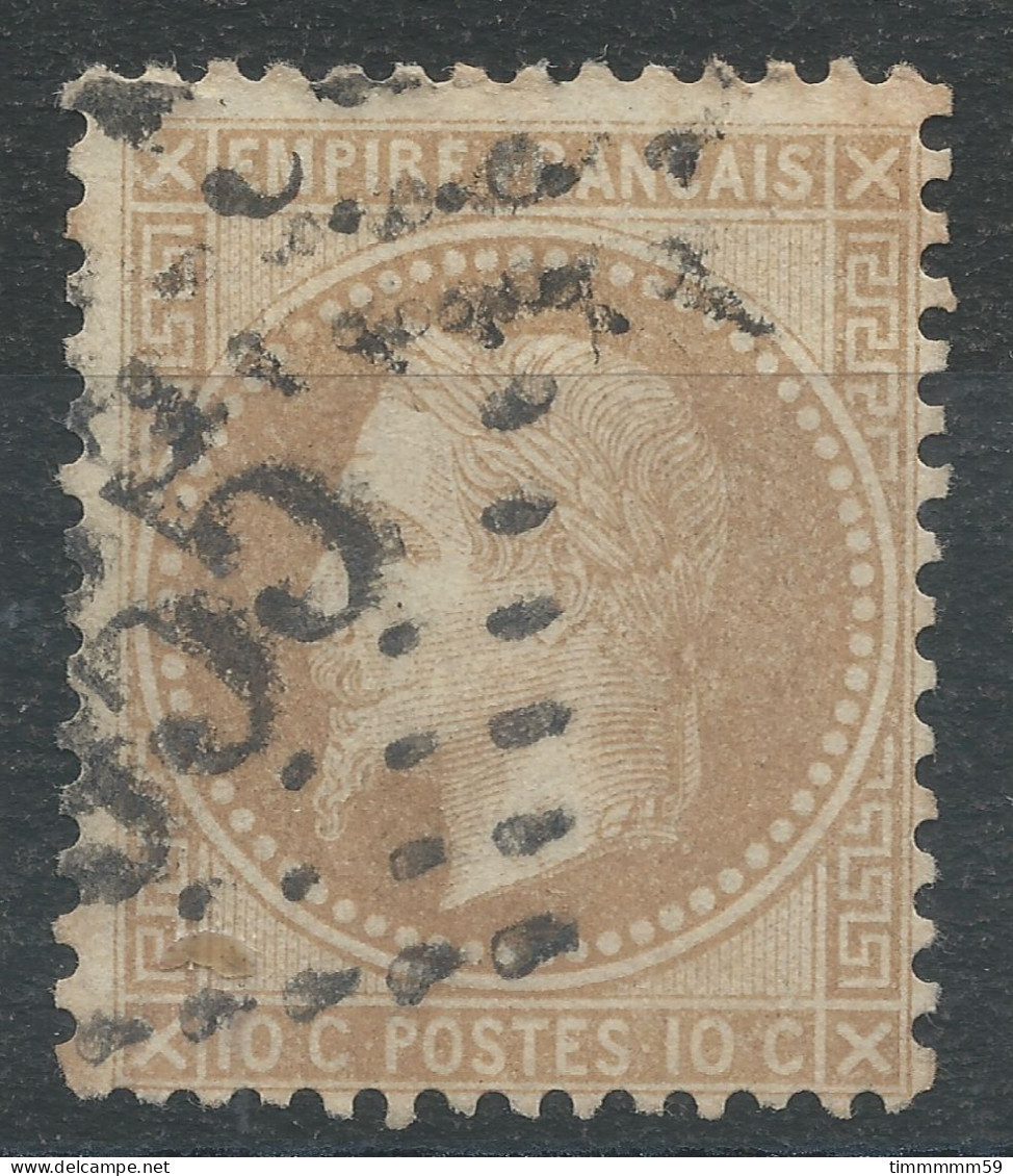 Lot N°77087   N°28A, Oblitéré GC 555 Bourbon-l'Archambault, Allier (3), Indice 4 - 1863-1870 Napoléon III Lauré