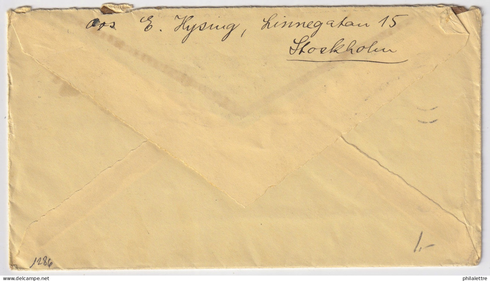 SUÈDE / SWEDEN - 1938 2xFacit F143Eb & 2xF259A On Cover From Stockholm To Germany (with Letter) - Briefe U. Dokumente