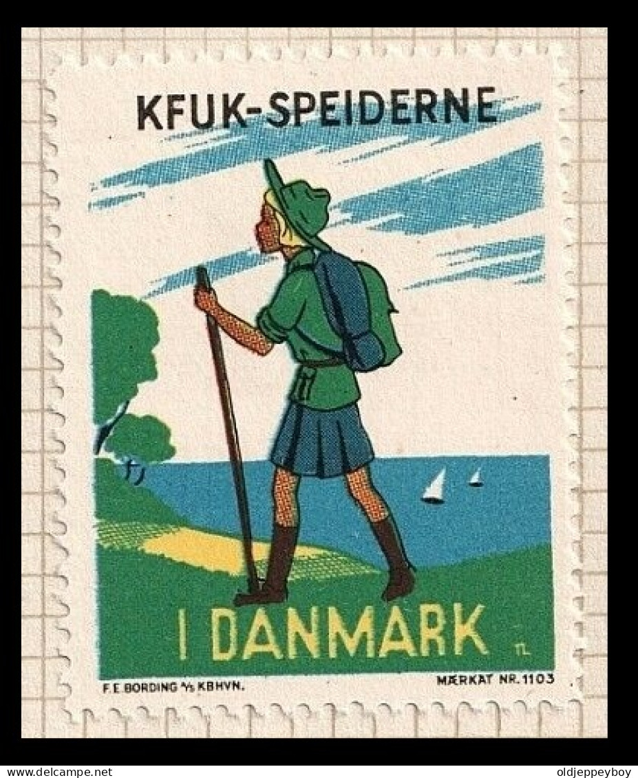 Reklamemarke  DENMARK DANMARK Dänemark KFUK-SPEIDERNE DANSKE SPEJDERKORPS Scouting Pfadfinder YWCA SCOUTS  VIGNETTE  - Neufs
