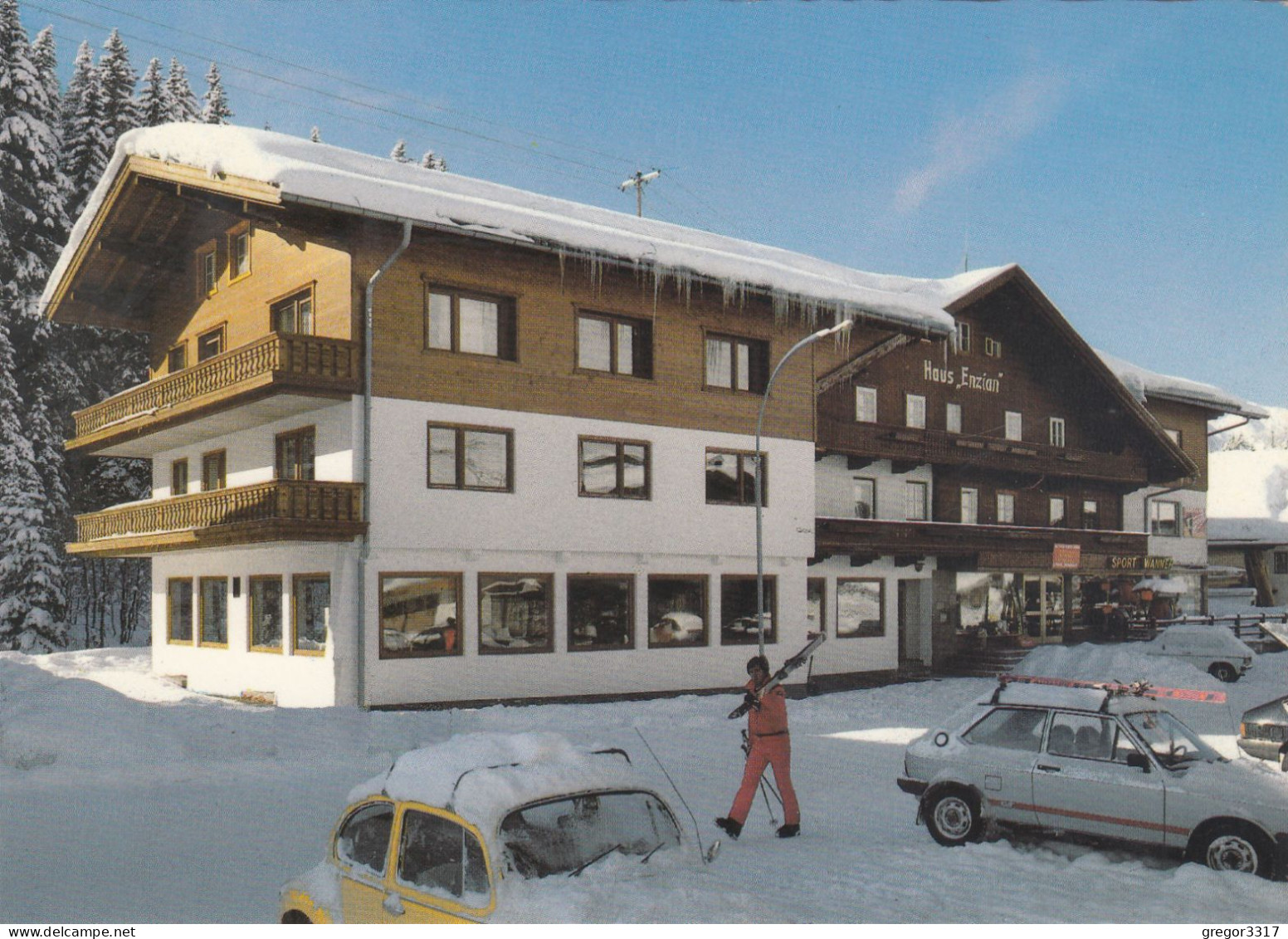 D1516) 6281 GERLOS  17  - Haus ENZIAN Stark Verschneit Mit AUTOS älter ! - Gerlos