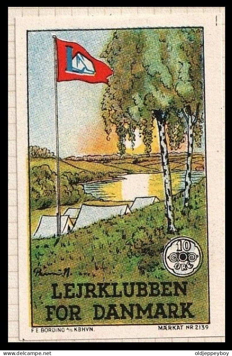 1905 -1945 LEJRKLUBBEN FOR DANMARK  Reklamemarke  DENMARK DANMARK Dänemark  Scouting Pfadfinder Scouts VIGNETTE  - Ungebraucht