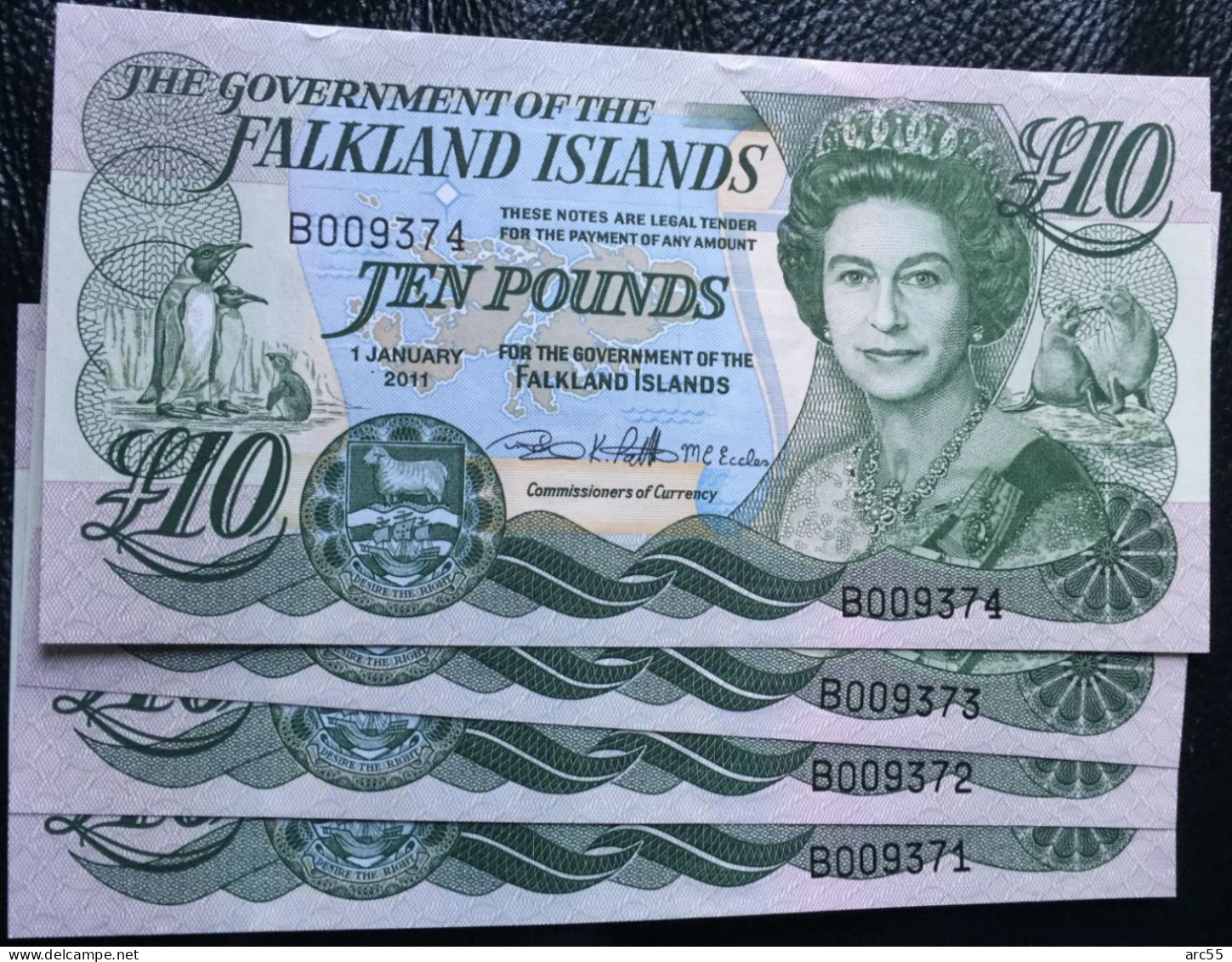 Falkland Islands £10 Pound 2011 Banknote UNC - 10 Ponden