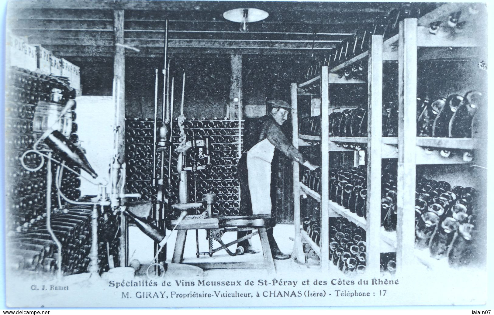 C. P. A. : 38 : CHANAS : M. GIRAY, Propriétaire Viticulteur, Spécialités De Vins Mousseux De St-Péray Et Des Côtes Rhône - Chanas