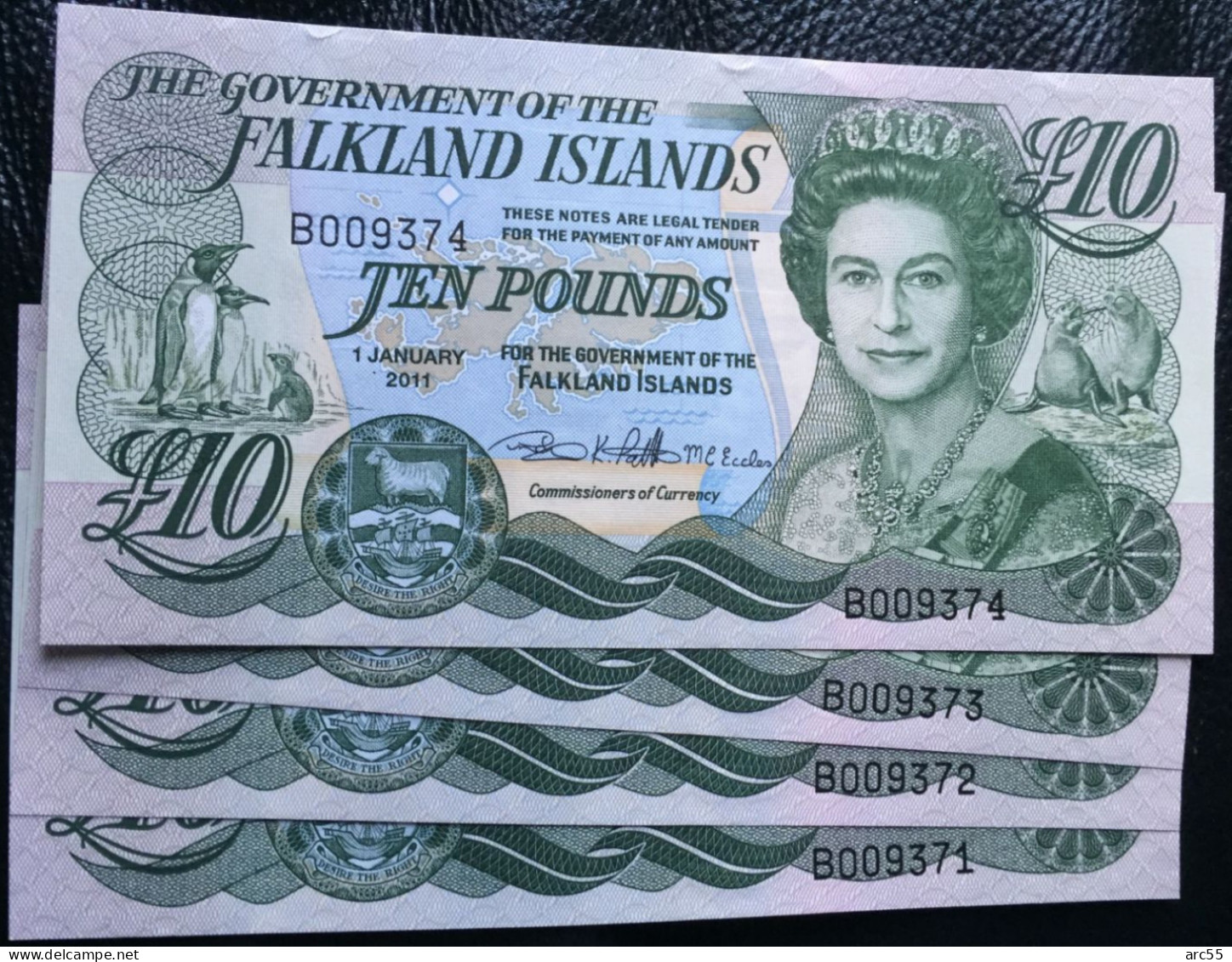 Falkland Islands £10 Pound 2011 Banknote UNC - Falkland