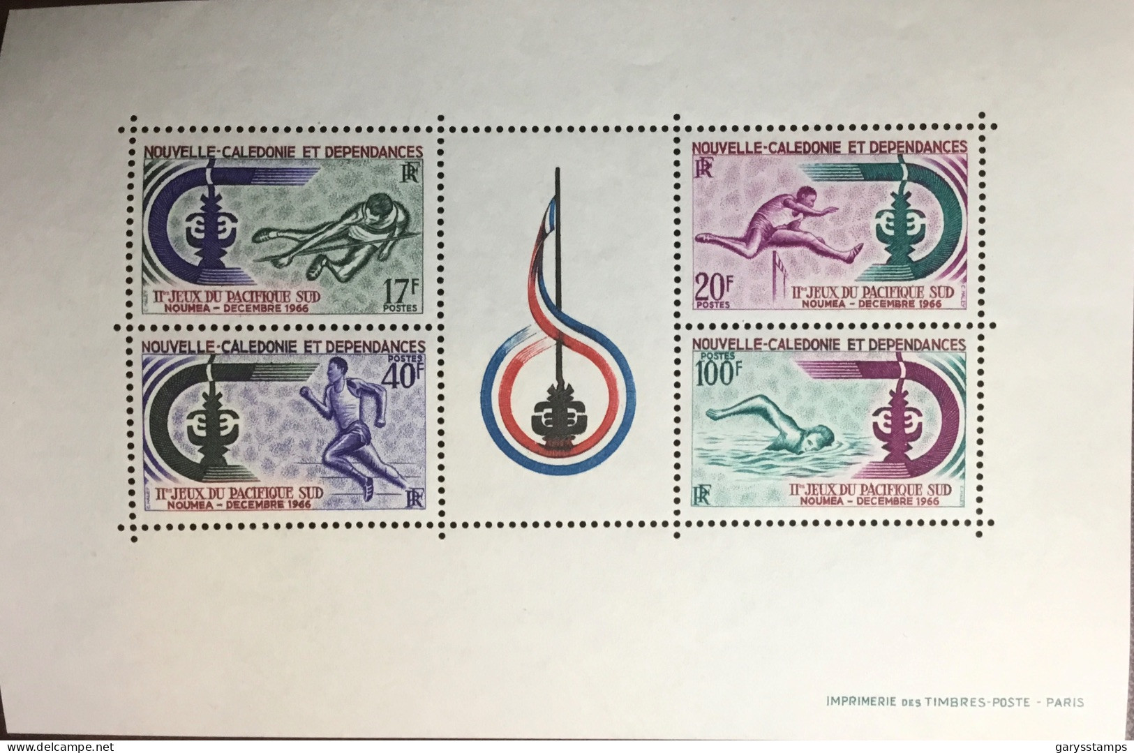 New Caledonia Caledonie 1966 South Pacific Games Minisheet MNH - Blokken & Velletjes