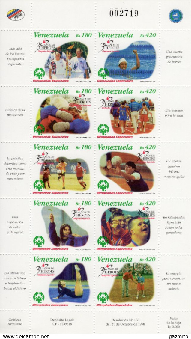 Venezuela 1998, Special Olympic, Volleyball, Football - Volley-Ball