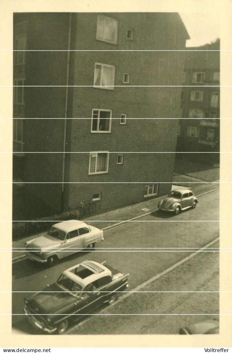 Orig. Foto 50er Jahre, Blick In Den Maria - Louisen - Stieg, Straße In Winterhude, Schöne Oldtimer, Classic Car - Winterhude
