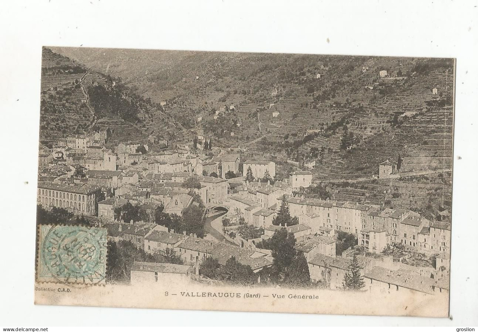 VALLERAUGUE (GARD) 3 VUE GENERALE AVEC HABITATIONS 1905 - Valleraugue