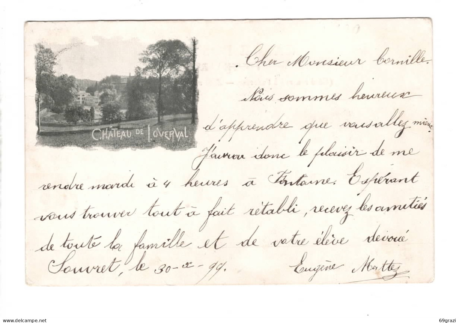 Loverval Château ( Cachet 1899 ) - Gerpinnes