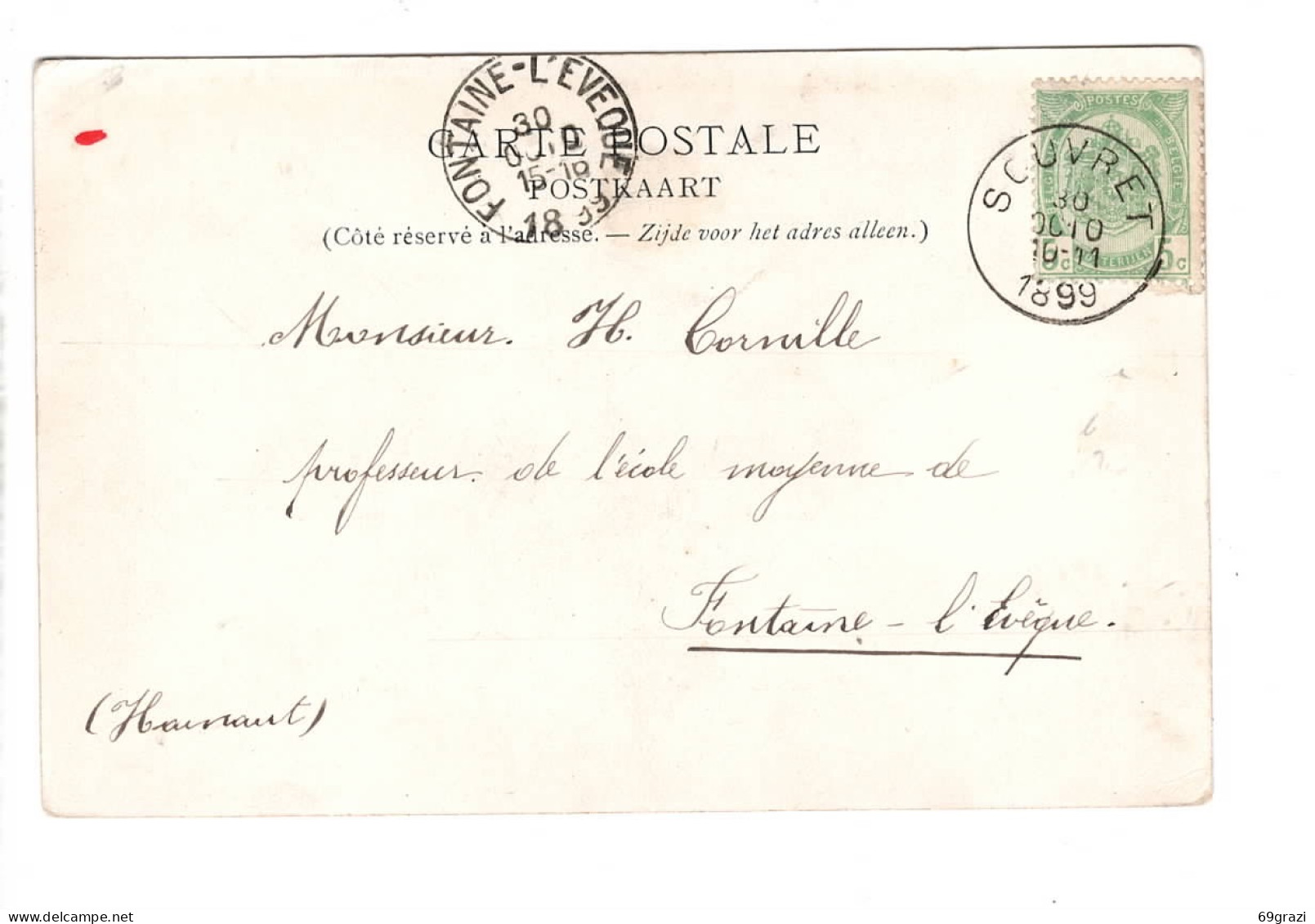 Loverval Château ( Cachet 1899 ) - Gerpinnes