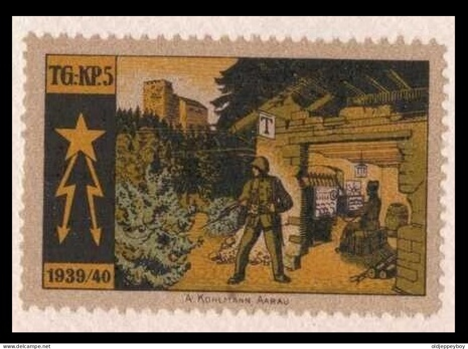 Suisse /Schweiz/Switzerland // Vignette /Schweiz Soldatenmarken 1939-45: Telegraphen-Pioniere TG KP 5 Nr. 12 - Vignettes