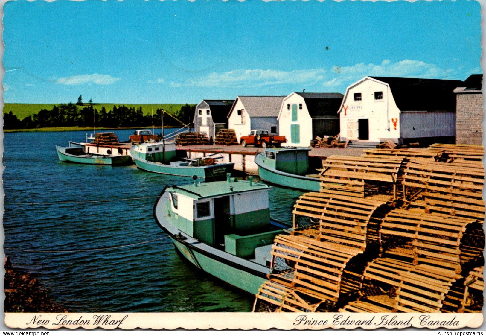 Canada Prince Edward Island Fishing Village New London Wharf 1973 - Other & Unclassified