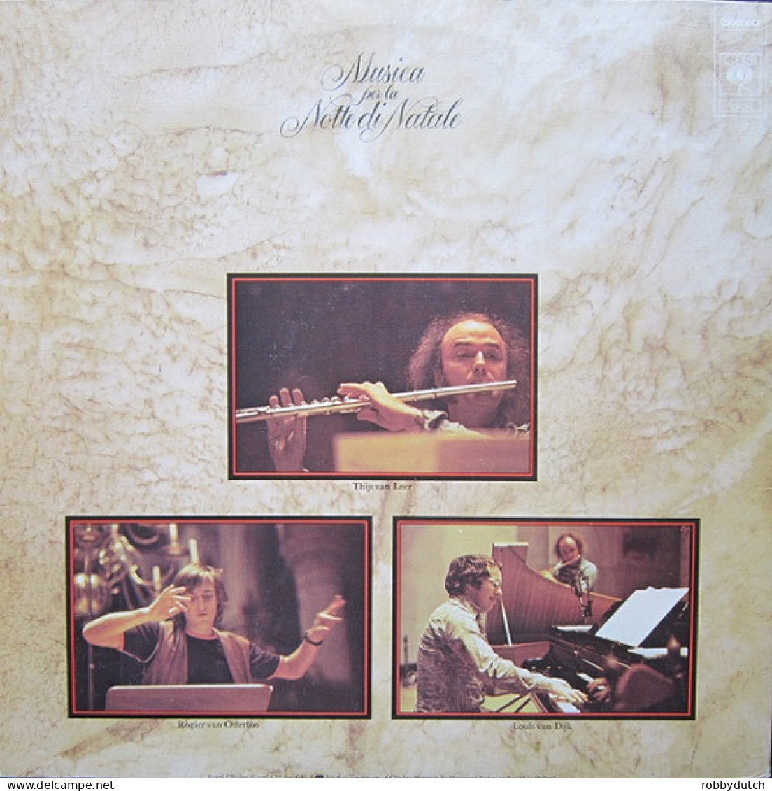 * LP *  THIJS VAN LEER / ROGIER VAN OTTERLOO / LOUIS VAN DIJK - MUSICA PER LA NOTTE DI NATALE (Holland 1976 EX!!) - Chants De Noel