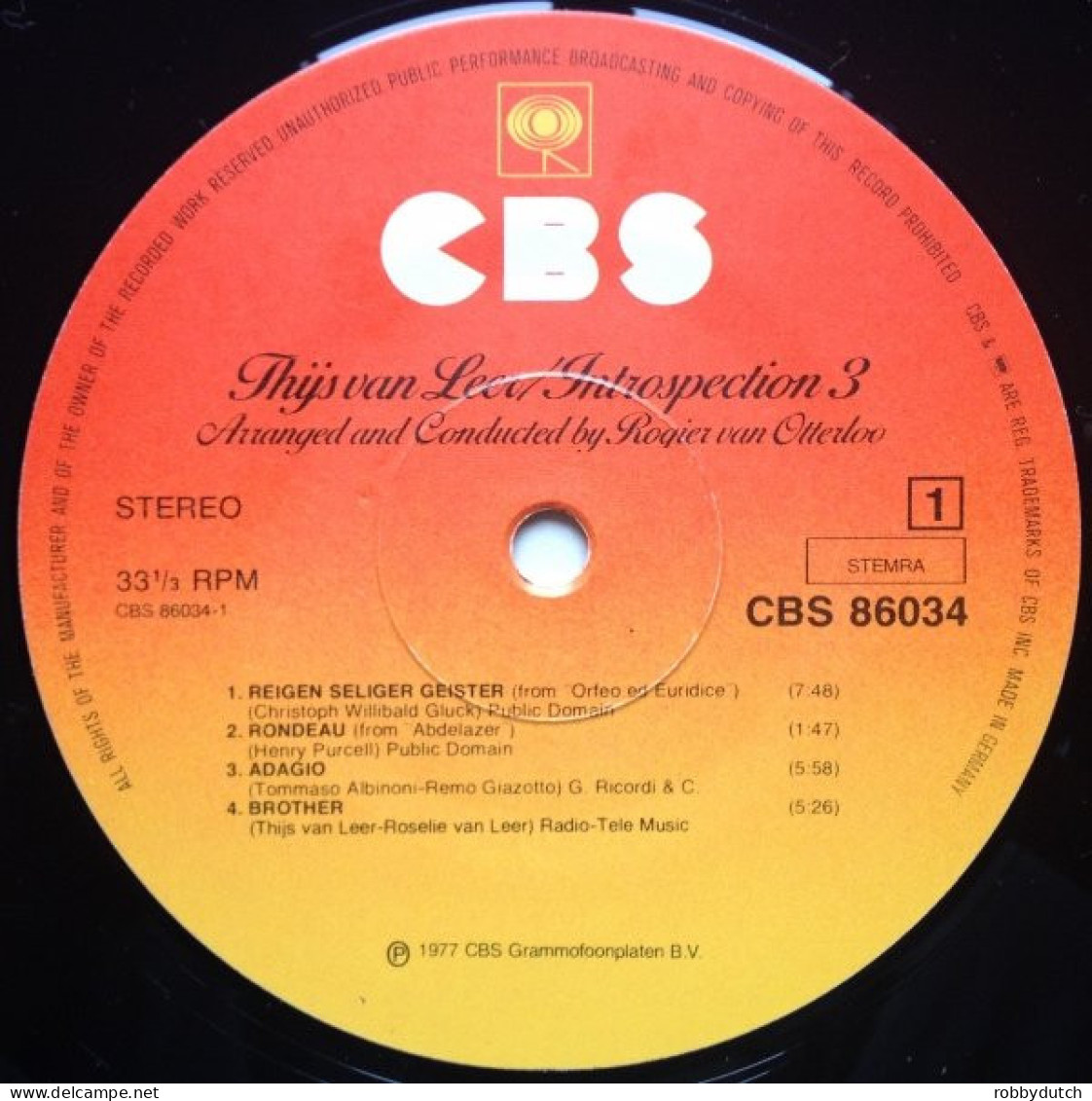 * LP *  THIJS VAN LEER - INTROSPECTION 3 (Holland 1977 EX-) - Instrumentaal