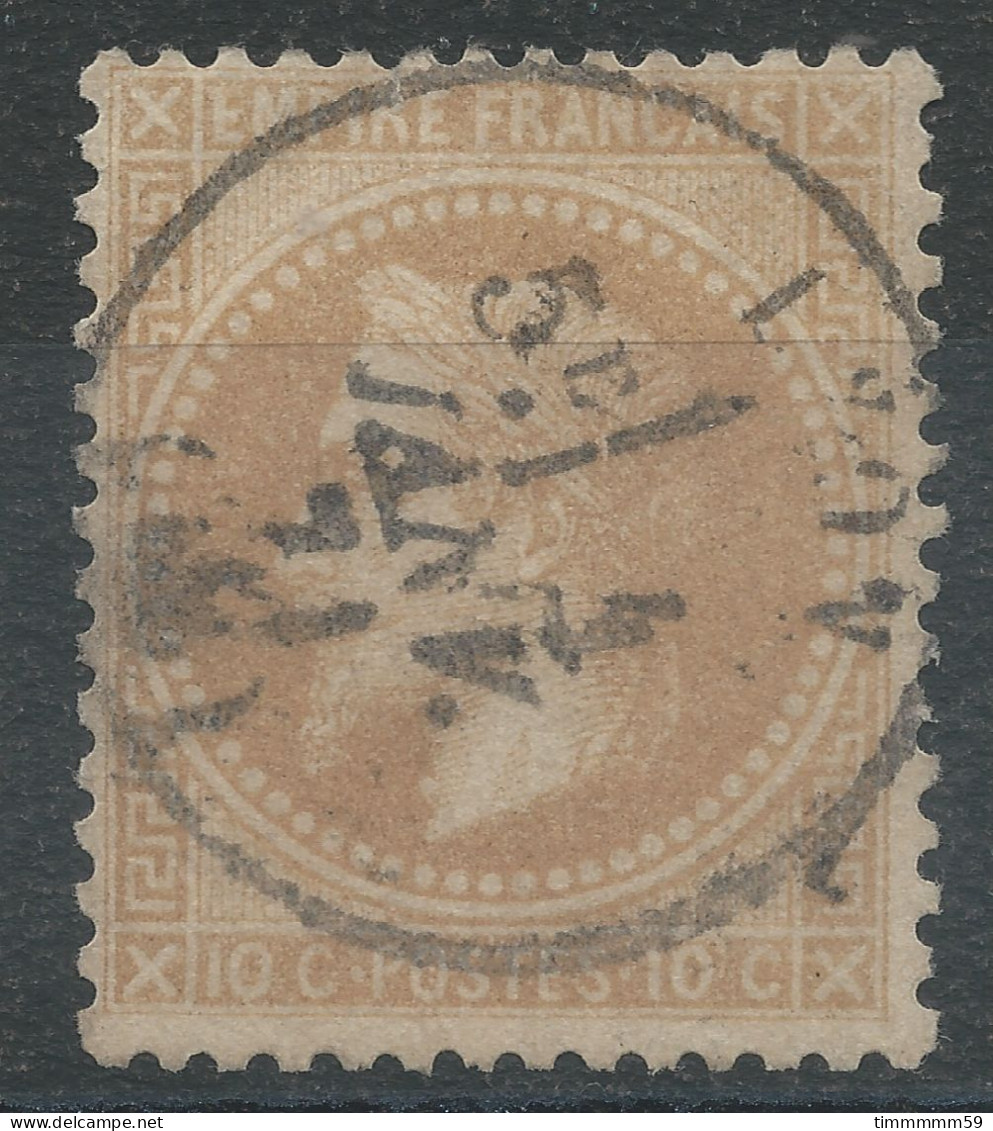 Lot N°77102   N°28B, Oblitéré Cachet à Date De Lyon, Rhone (68) - 1863-1870 Napoléon III Lauré