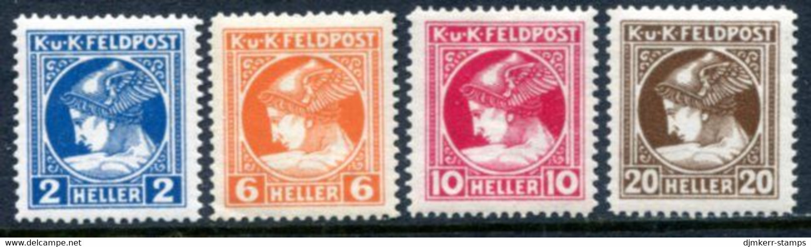 AUSTRIA MILITARY POST 1916 Newspaper Stamps MNH / **. . Michel 49-52A - Unused Stamps