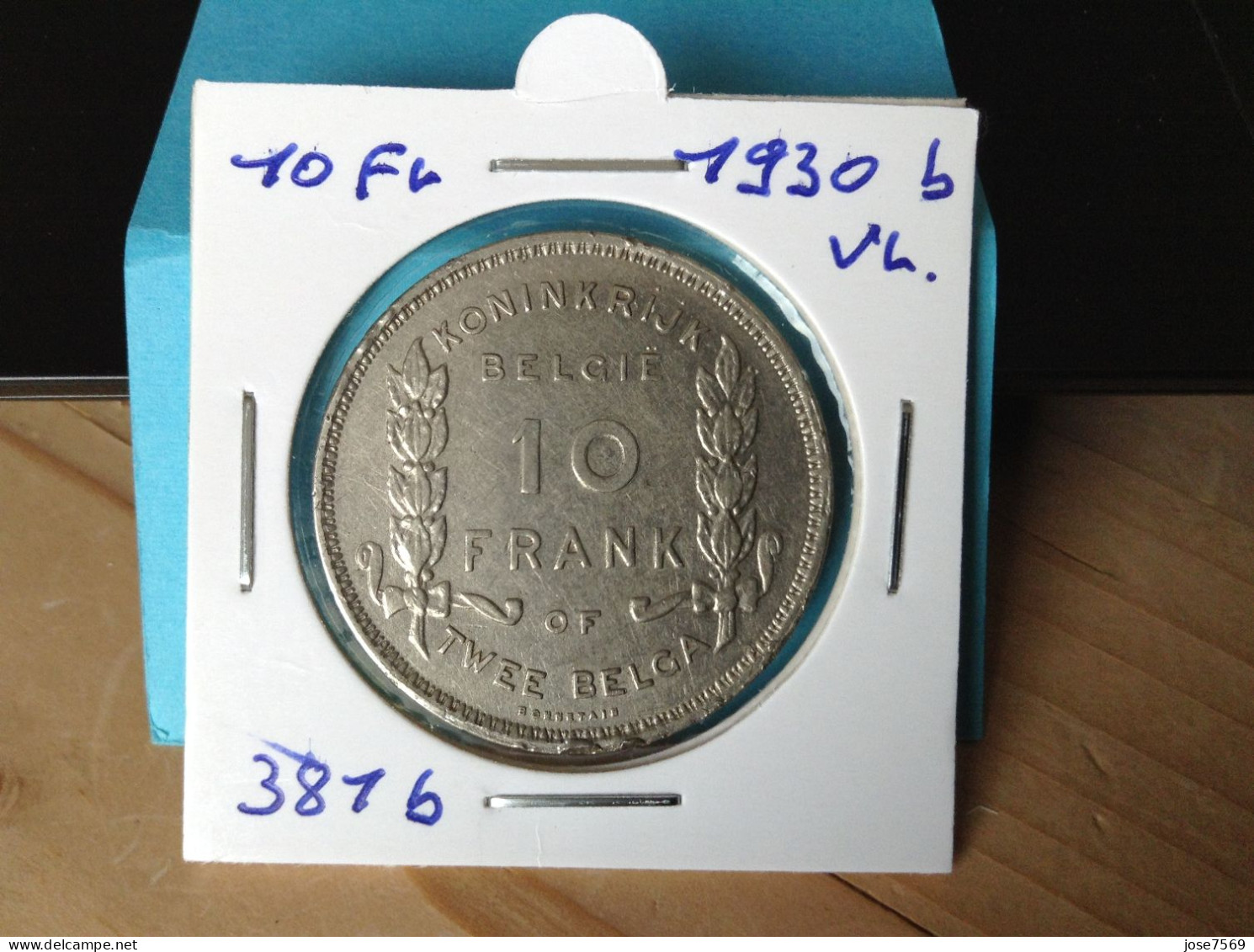 België Albert I  10 Frank Twee Belga. 1930b Vl. (Morin 381b) - 10 Francs & 2 Belgas