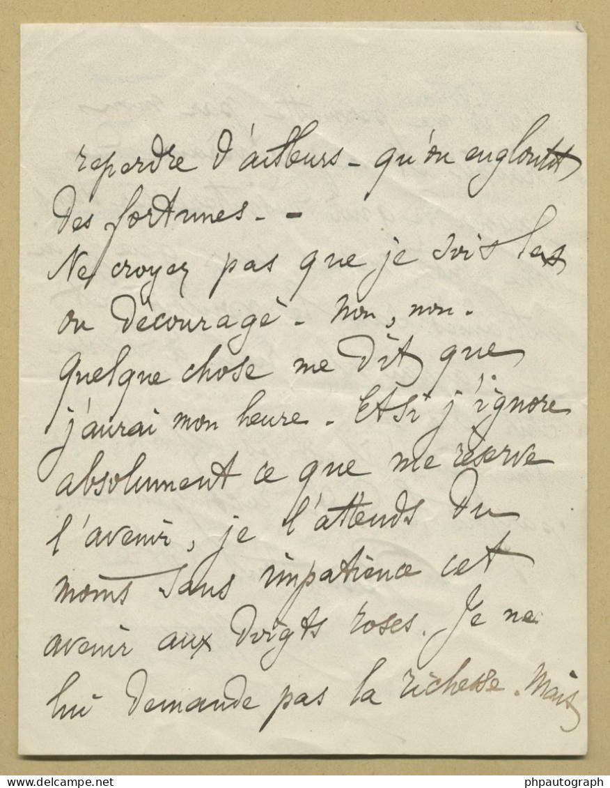 Albert Vizentini (1841-1906) - Violinist & Composer - Autograph Letter Signed - 1878 - Chanteurs & Musiciens