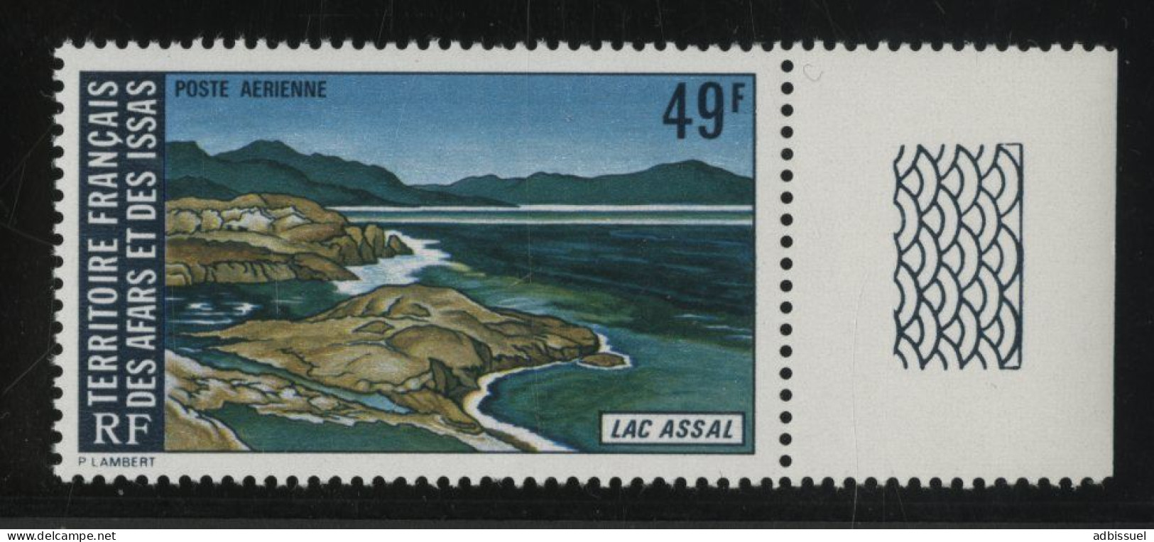 AFARS Et ISSAS COTE 4.5 € POSTE AERIENNE N° 102 MNH ** Avec Bord De Feuille. LAC ASSAL. TB/VG - Unused Stamps