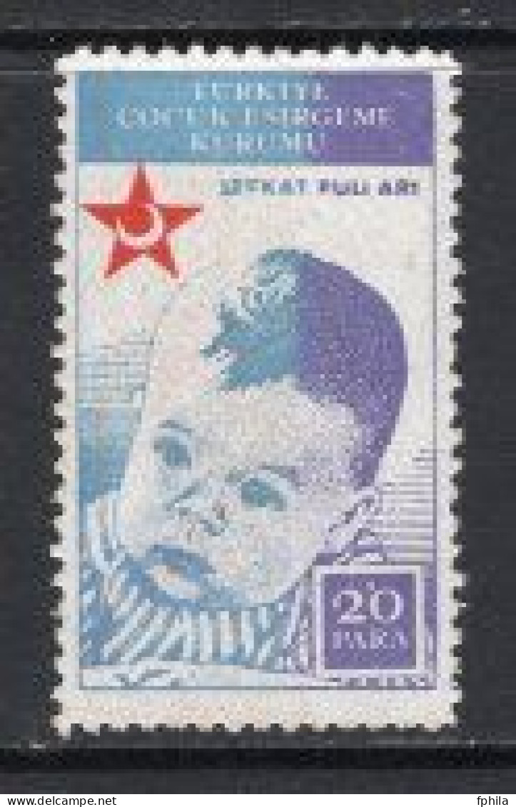 1942 TURKEY PRINTING COLOR ERROR - 20 PARA 23RD APRIL CHILDREN FESTIVAL CHARITY STAMP MNH ** - Charity Stamps