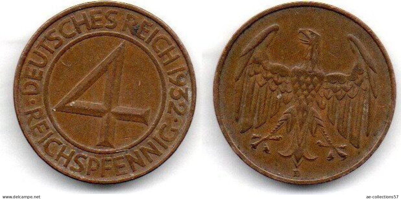 MA 23319 / Allemagne - Deutschland - Germany 4 Pfennig 1932 D TTB - 4 Reichspfennig
