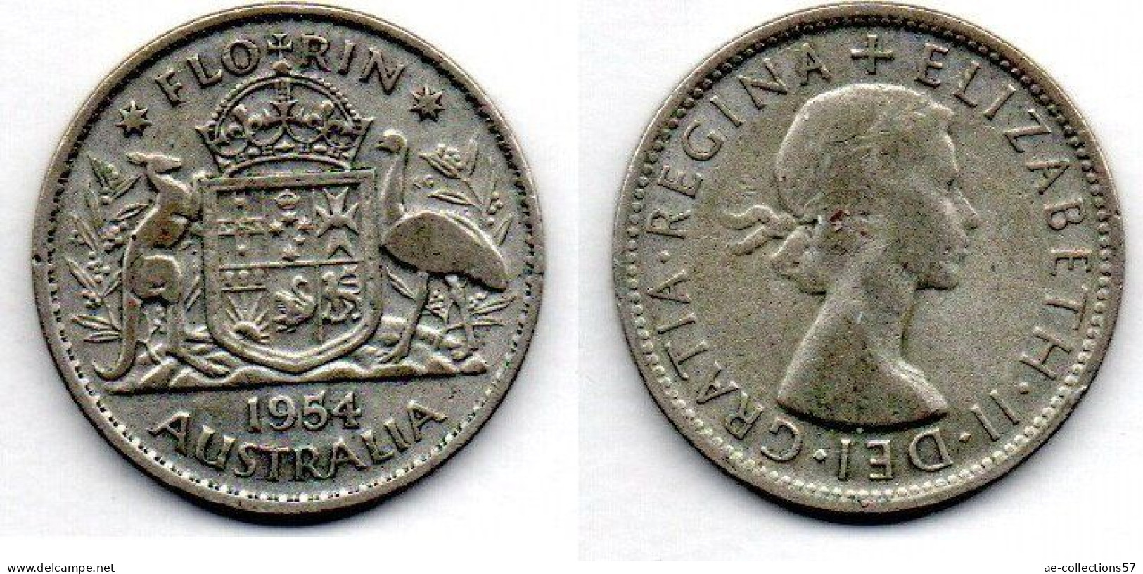 MA 23360 / Australie - Australia - Australien 1 Florin 1954 TB+ - Florin