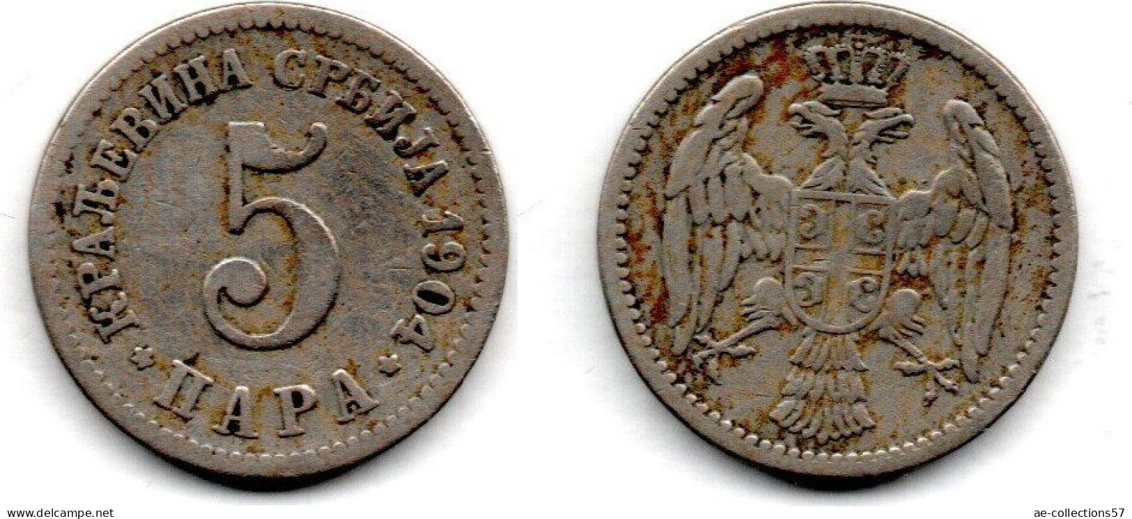 MA 23379 / Serbie - Serbia - Serbien 5 Para 1904 TB+ - Servië