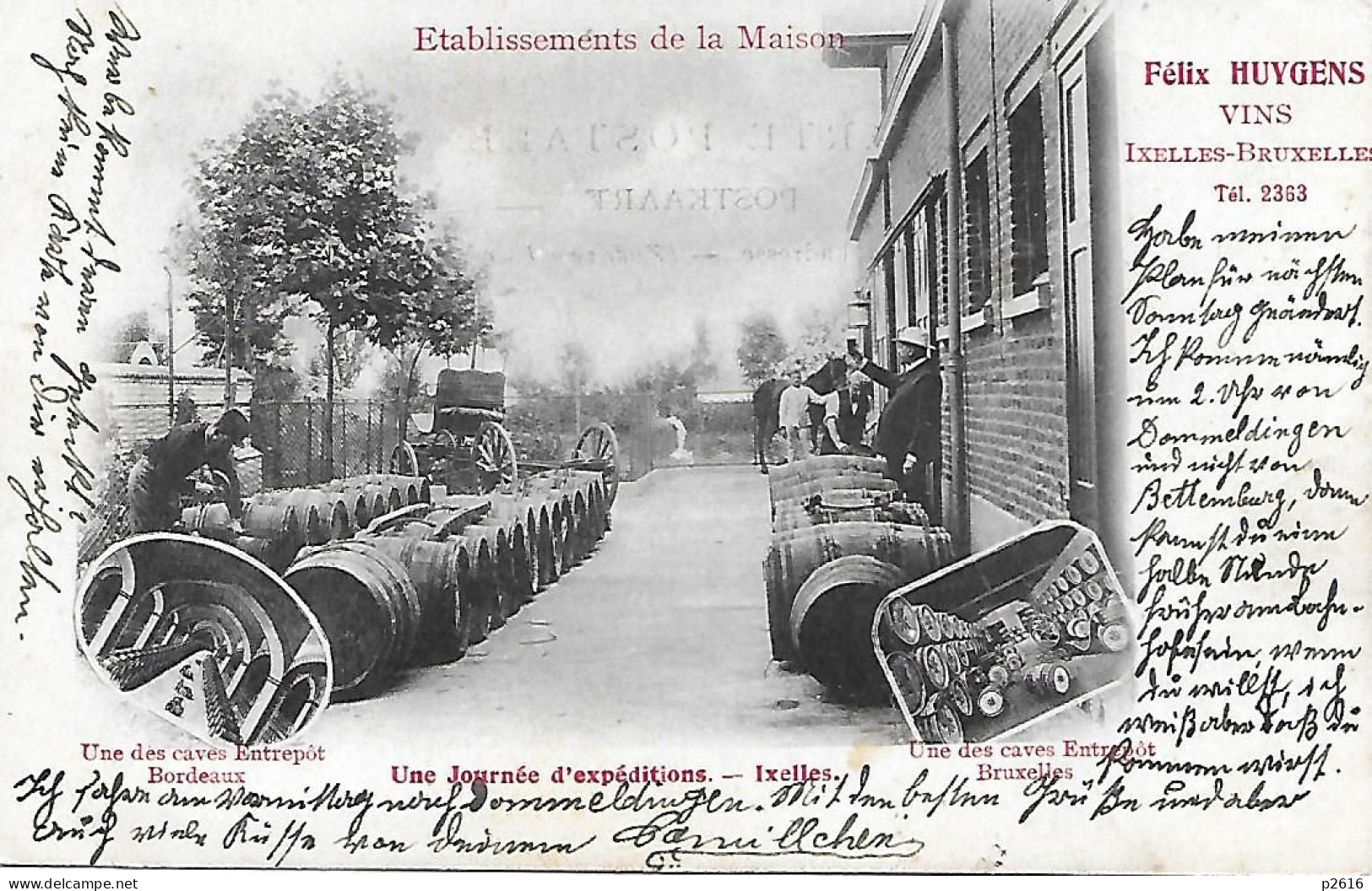 BELGIQUE -  FELIX HUYGENS  - VINS IXELLES- BRUXELLES - UNE JOURNEE D EXPEDITIONS - Elsene - Ixelles