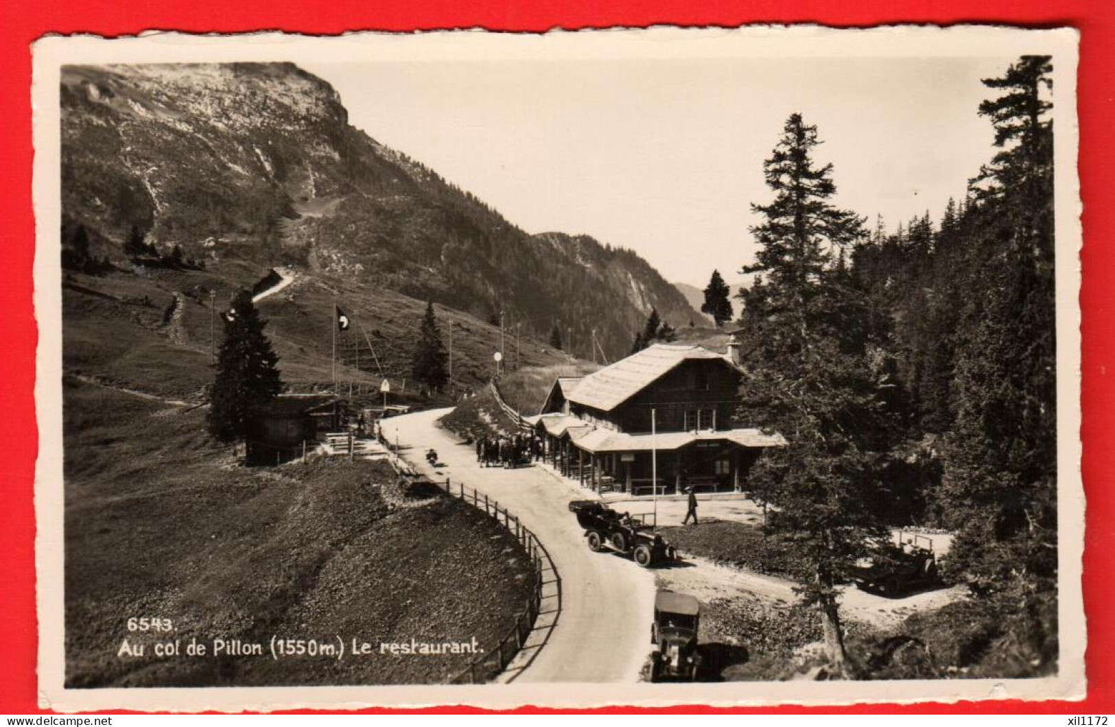 ZVQ-18  Col Du Pillon, Ormont-Dessus  Diablerets Le Restaurant, Attelage.  Circulé - Ormont-Dessus 