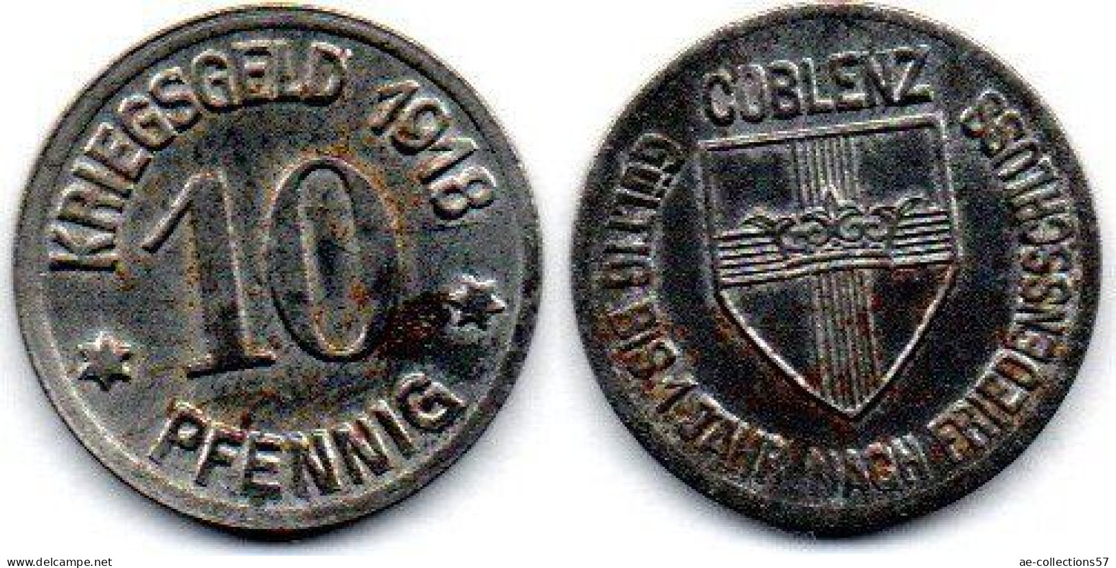 MA 23499 / Allemagne - Deutschland - Germany  10 Pfennig 1918 Coblenz SUP - Monetari/ Di Necessità