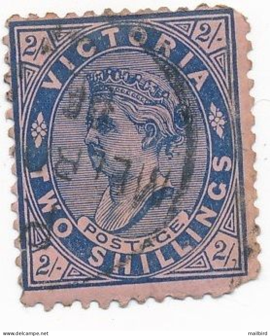 Victoria 1901 -  SG 395 Used OBL - TWO SHILLINGS 2S - Used Stamps