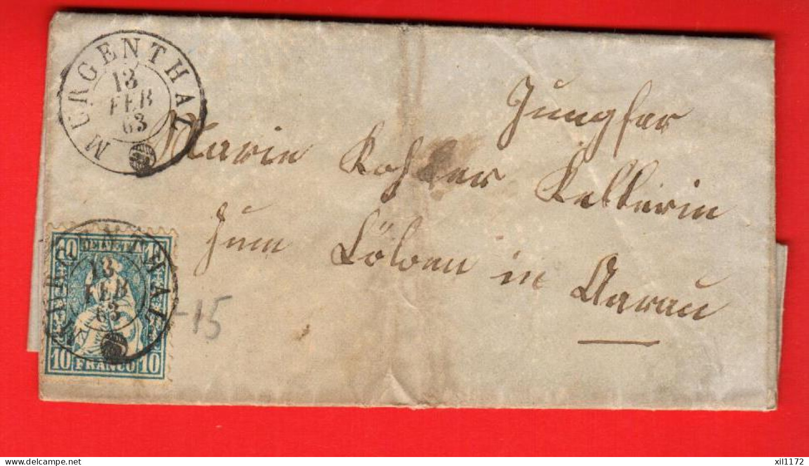 ZVQ-40  Umschlag-Brief Von 1963 In Murgenthal Nach Langenthal  - ...-1845 Prefilatelia