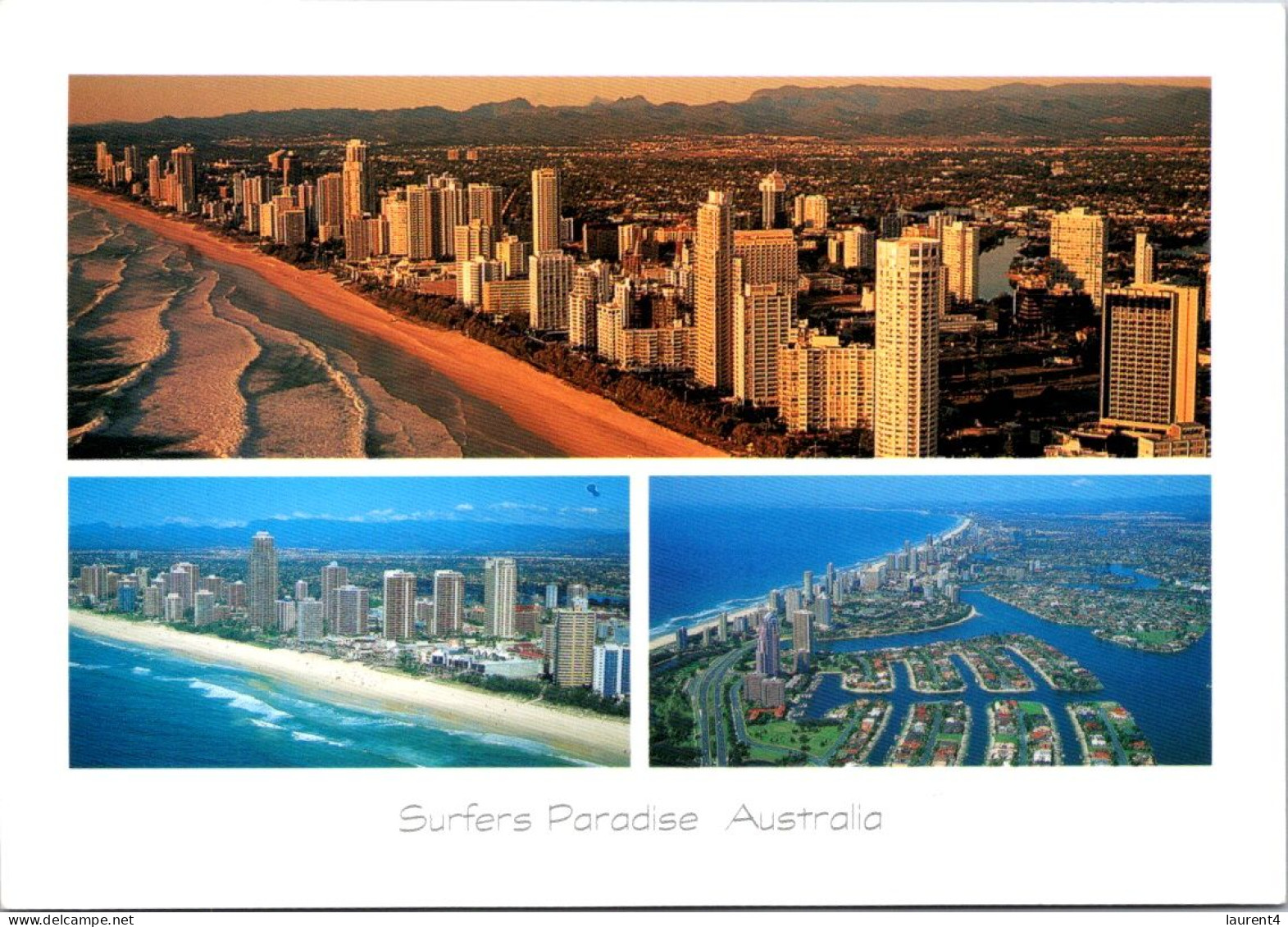 11-7-2023 (1 S 43)  Australia - Posted With Flower Stamp Late 1990's ? - NSW Surfer's Paradise - Sunshine Coast