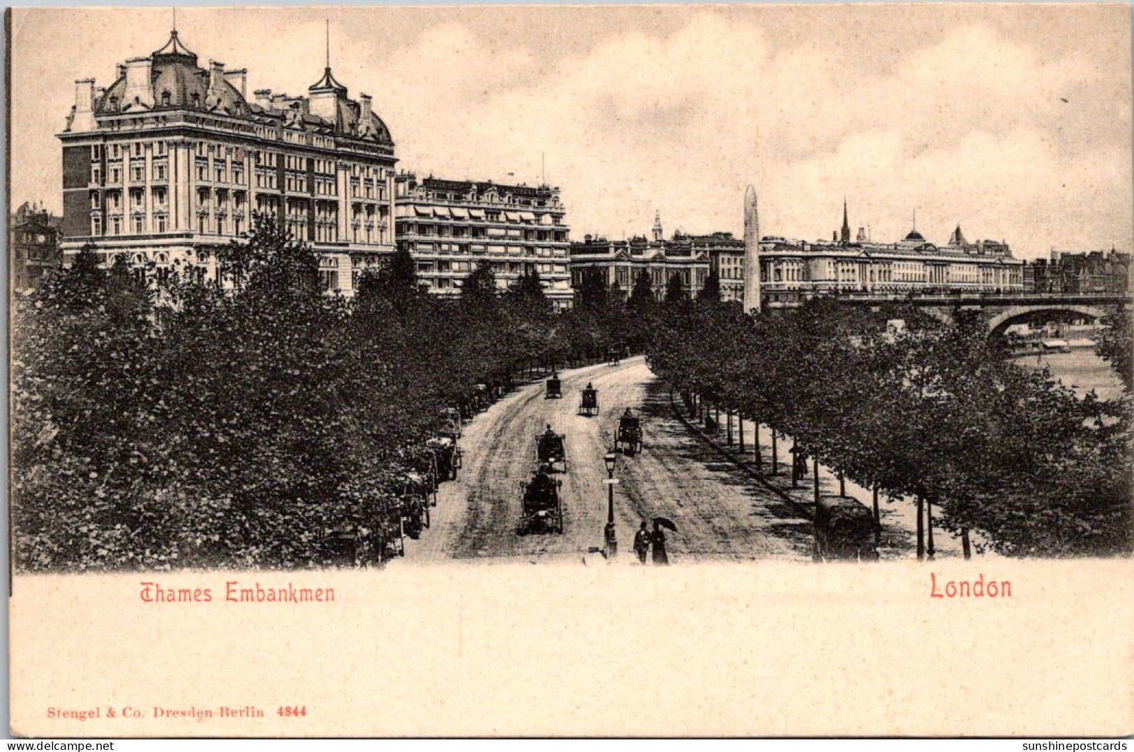 England London Thames Embankment  - River Thames