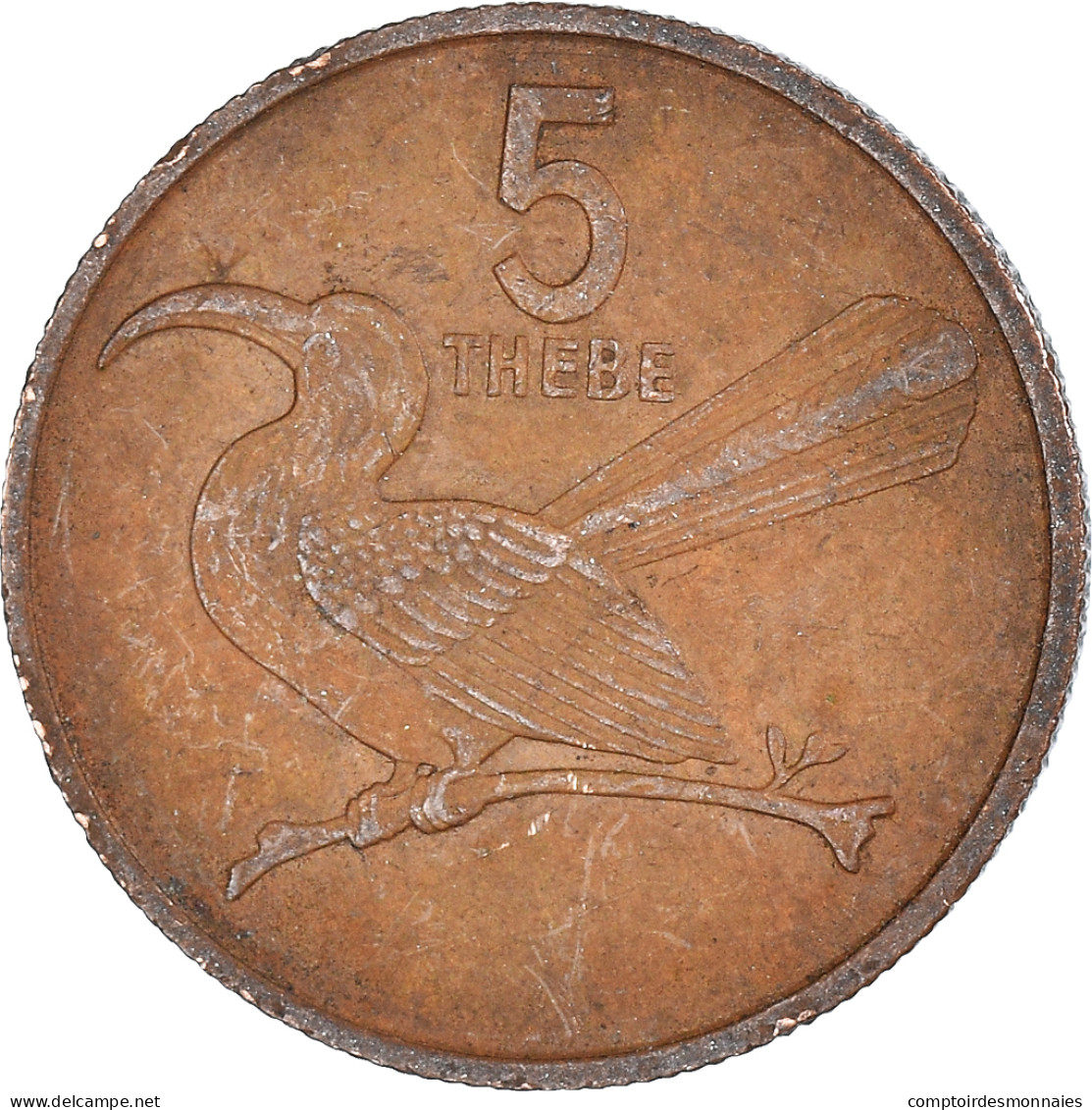 Monnaie, Botswana, 5 Thebe, 1980 - Botswana