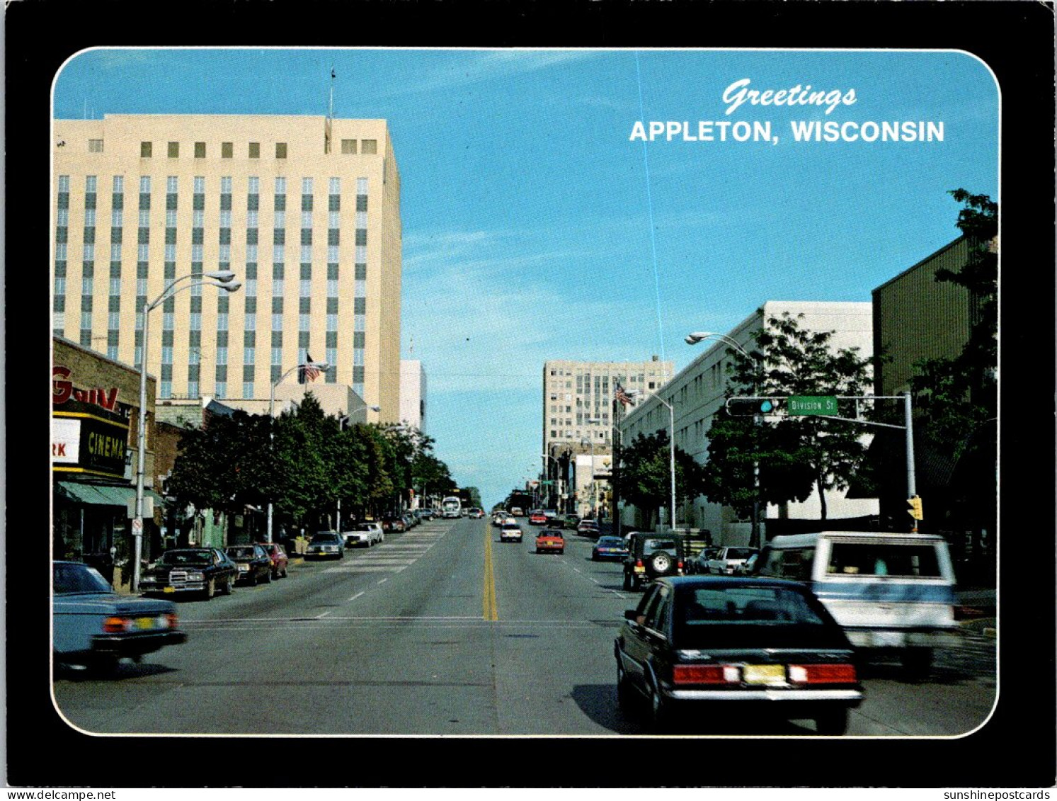Wisconsin Appleton Greetings Showing College Avenue - Appleton