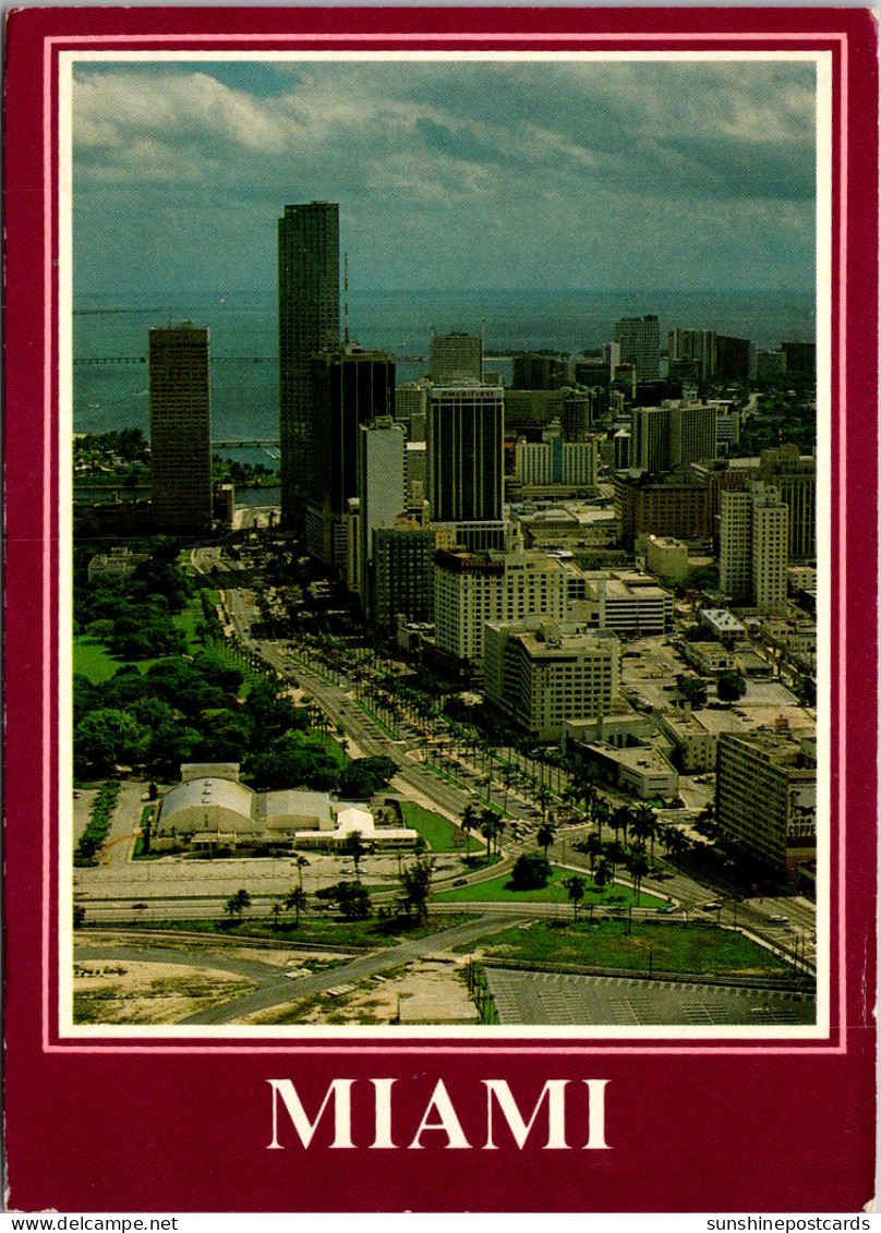 Florida Miami Biscayne Boulevard Looking South - Miami