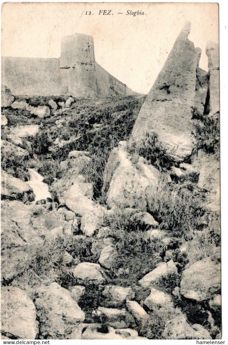 68069 - Frankreich / Feldpost In Marokko - 1913 - FpAnsKte TRESOR ET POSTES ... -> Nantes - Brieven En Documenten