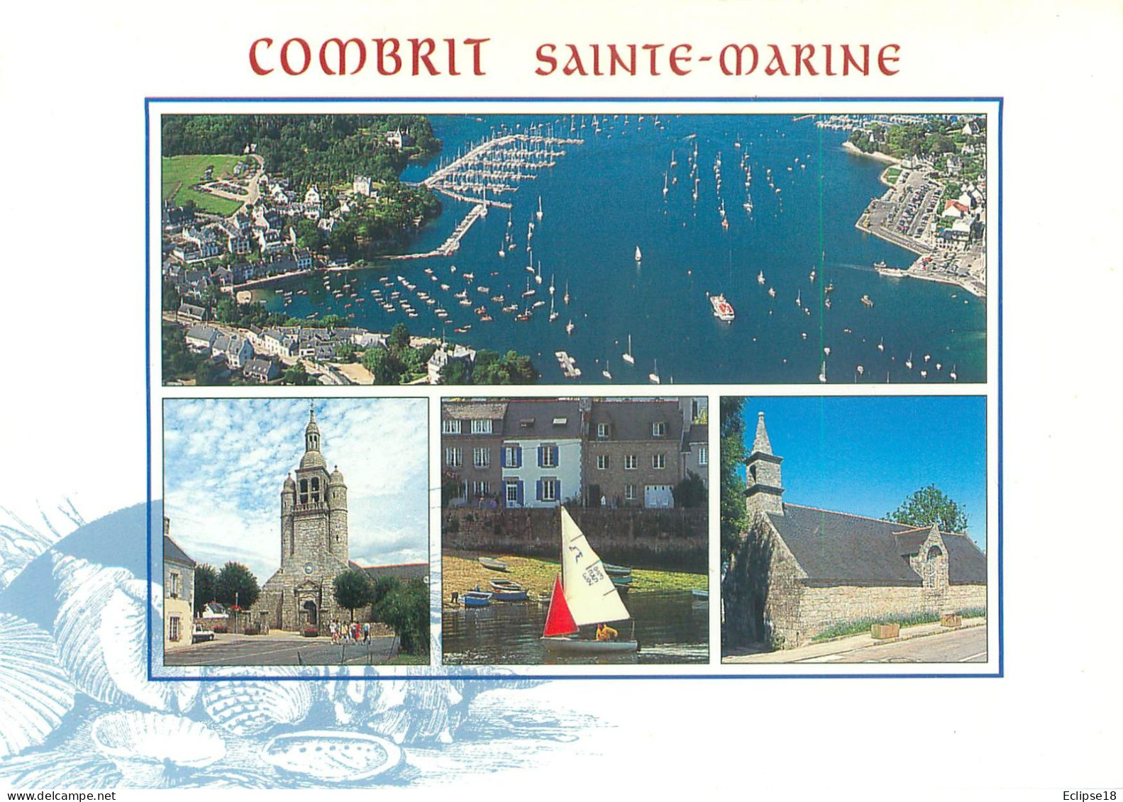 Combrit - Le Port De Sainte Marine - L' Eglise  O 527 - Combrit Ste-Marine