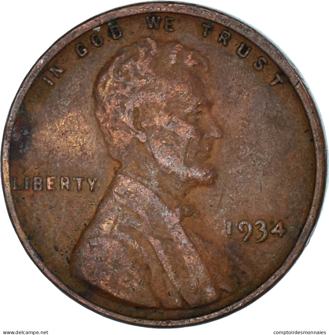 Monnaie, États-Unis, Cent, 1934 - 1913-1938: Buffalo