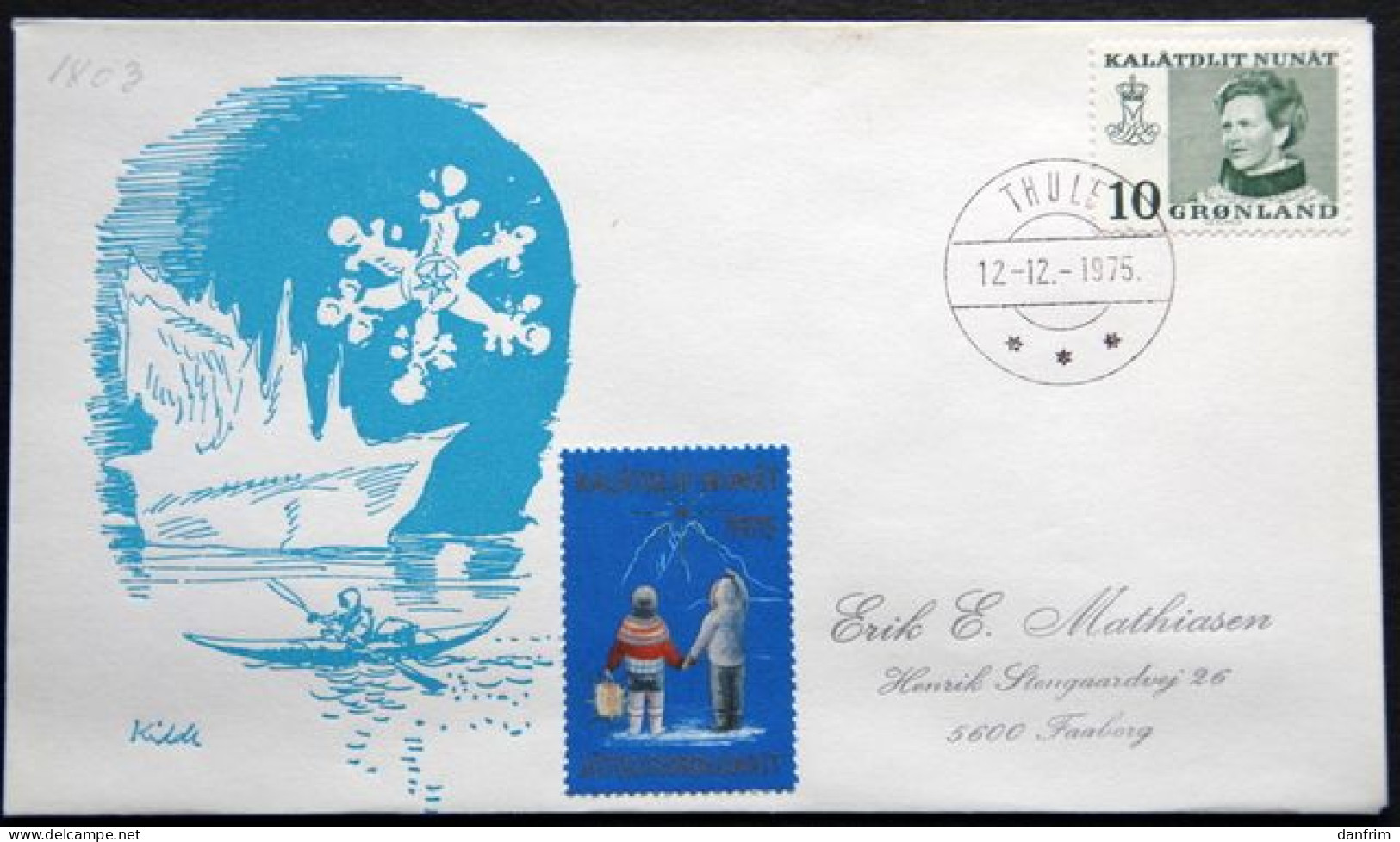 Greenland 1975 THULE 12-12-1975  ( Lot 6028 ) - Storia Postale