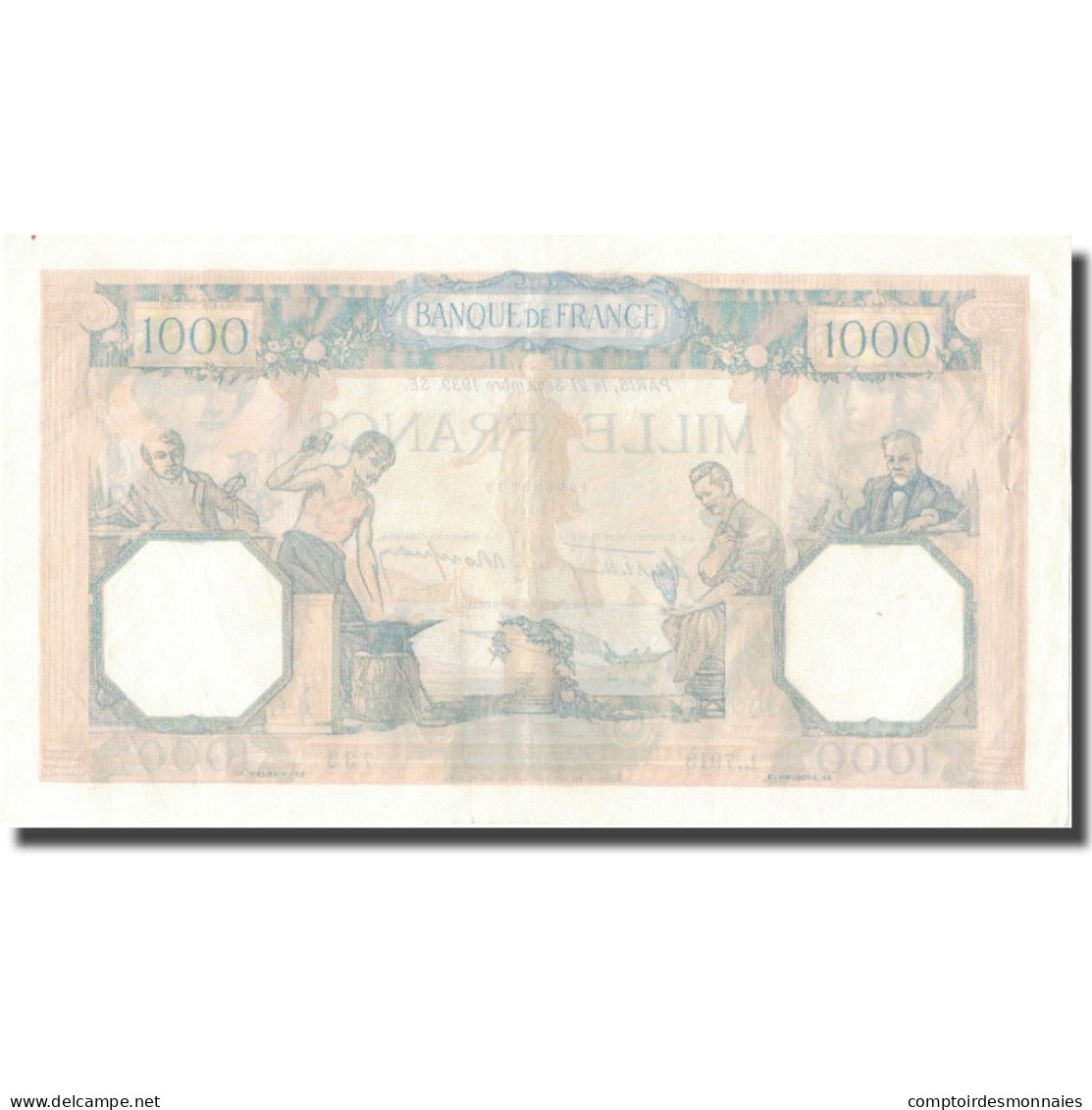 France, 1000 Francs, Cérès Et Mercure, 1939, 1939-09-21, SPL, Fayette:38.37 - 1 000 F 1927-1940 ''Cérès Et Mercure''