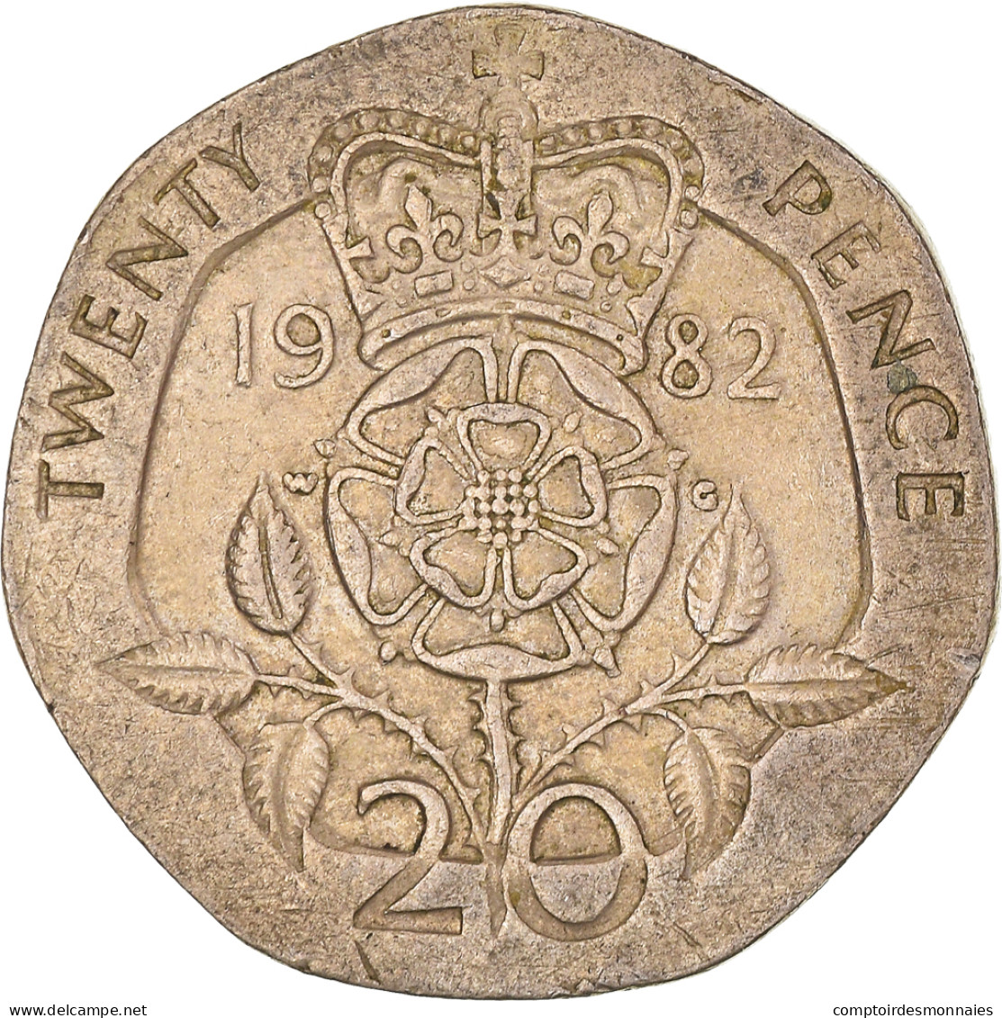 Monnaie, Grande-Bretagne, Elizabeth II, 20 Pence, 1982, TTB, Cupro-nickel - 20 Pence