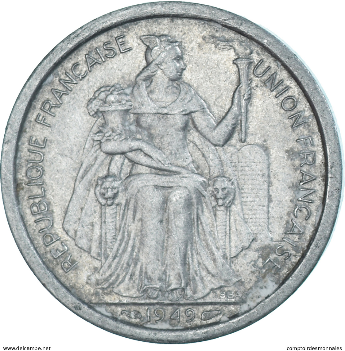 Monnaie, Océanie, 2 Francs, 1949 - Other - Oceania