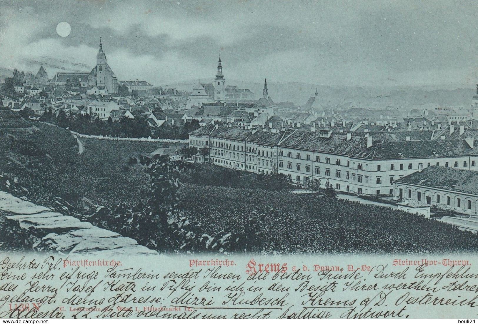 VINC-  KREMS AN DER  DONAU  PFARRKIRCHE   VOIR VERSO   CACHET POUR MONACO  VILLA FELICITE - Krems An Der Donau