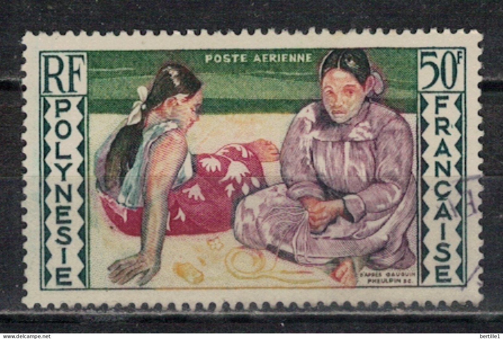 POLYNESIE FRANCAISE             N°  YVERT  PA 2 ( 4 ) OBLITERE    ( OB 11/ 30 ) - Used Stamps